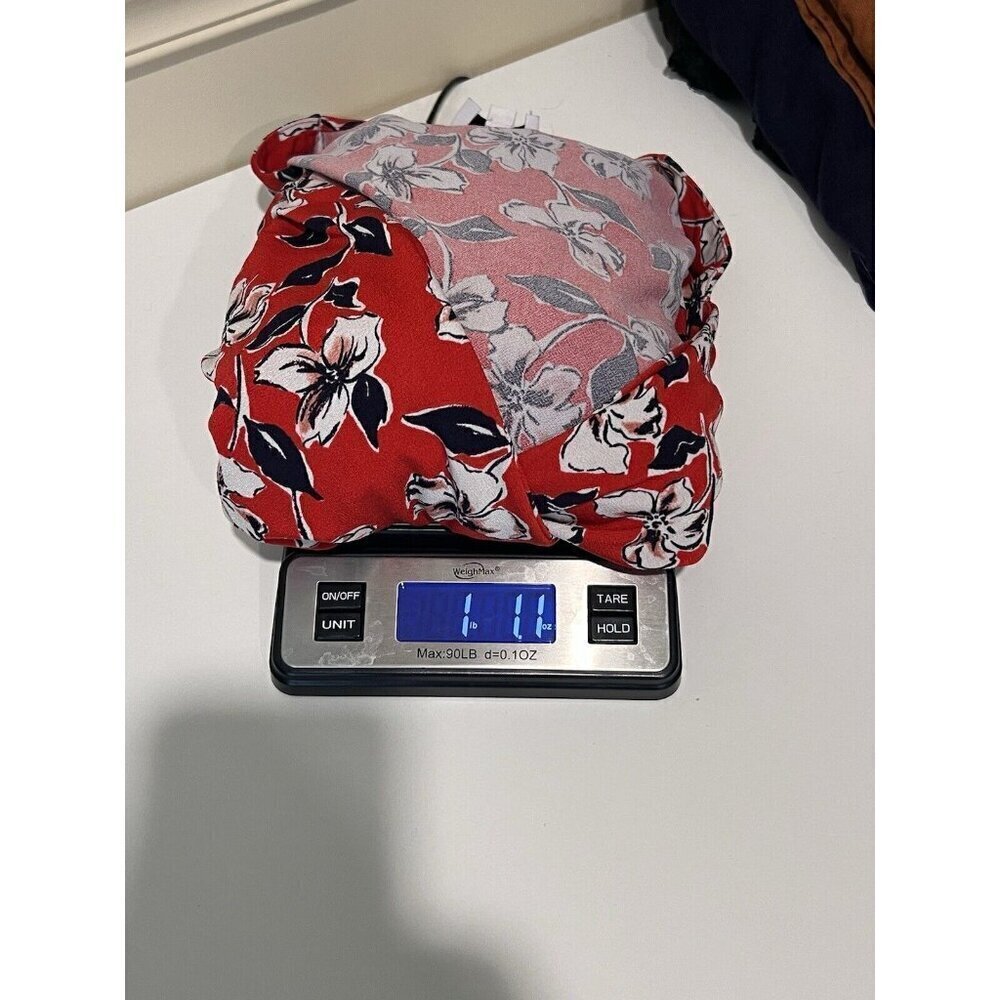 Leota Sweetheart Red Navy Floral Contemporary Staple Minimalist Jersey Plus 2XL - Picture 8 of 8